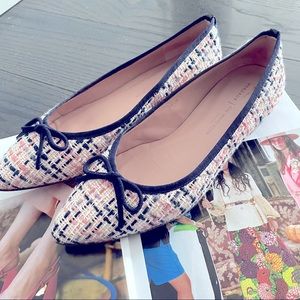 Margaux Tweed Flat Shoes